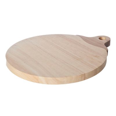 Small Appel Snijplank Rubberwood Handvat 30x24.5x1,8 Cm  Cosy & Trendy