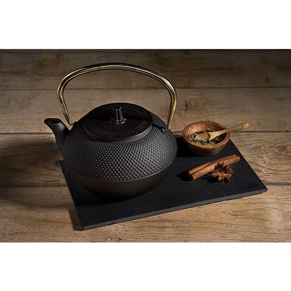 Shinto Black And Gold Theepot  1.2l Handvat Goud 