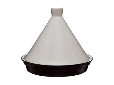 OKINAWA TAJINE D29XH25CM ZWART-WIT