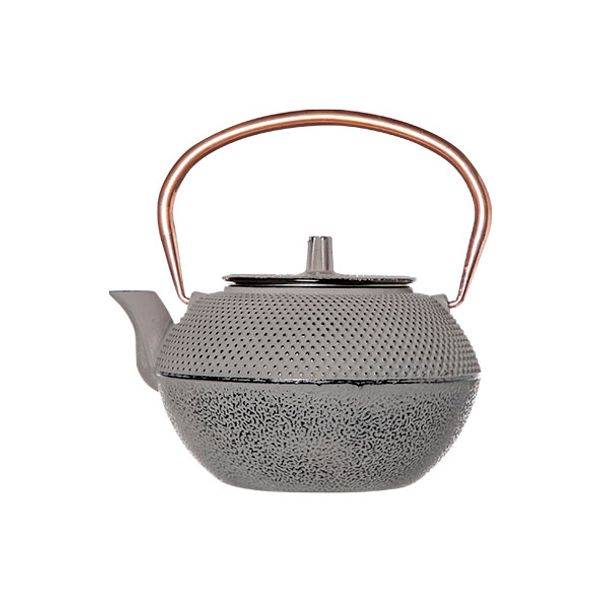 Shinto Grey And Copper Theepot 1.2l Handvat Koper 