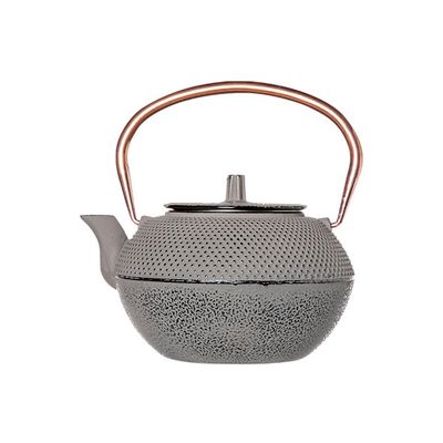 Shinto Grey And Copper Theepot 1.2l Handvat Koper  Cosy & Trendy