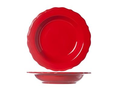 Juliet Red Diep Bord Blinkend D23cm 
