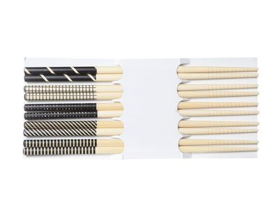 Chopsticks Zwart 22.5cm Set 5 Paar 