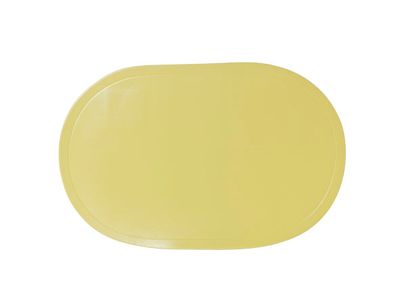 Placemat Ovaal Effen Lime 43x28cm 
