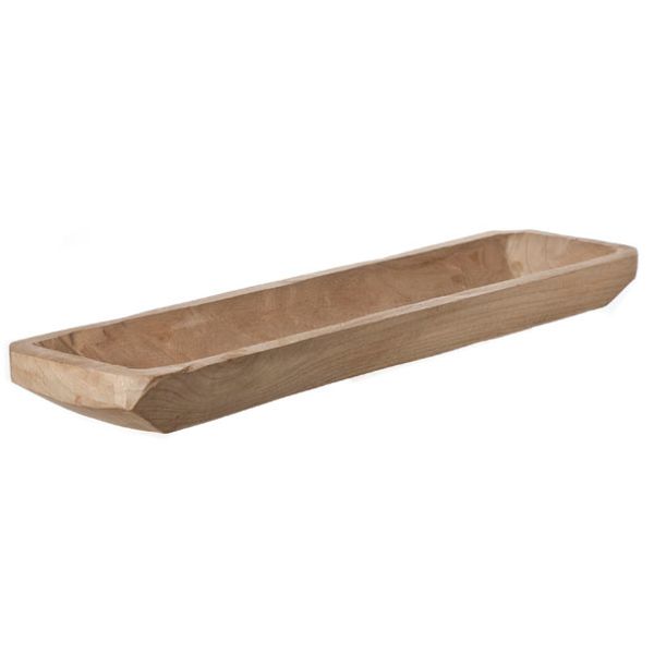 Cosy & Trendy Schaaltje Rechthoek Hout 55x14x5cm 