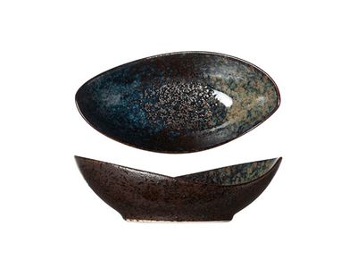 Black Yoru Schaaltje Ovaal 16x8xh5cm 9cl