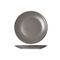 Speckle Grey Plat Bord D27cm Zwarte Boord 