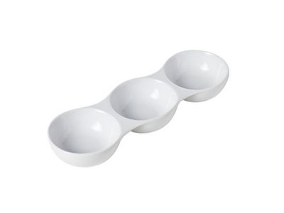 Aperoschaaltje 3 Vakjes 24x7.5xh3.3cm 