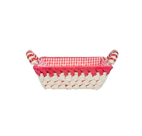 MEDIUM VK MANDJE ROOD BINN 21X21XH7-9CM  Cosy & Trendy