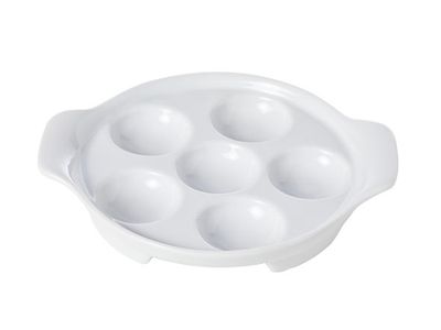 Assiette Escargot D14.5-17.5xh2.7cm Pour 6 Escargots