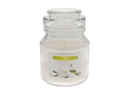 CT GEURKAARS GLAS MET DEKSEL AARDBEI