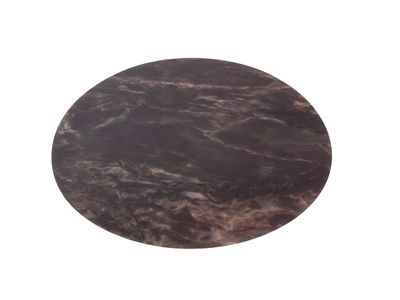 Placemat Marmer Look Zwart Rond 38cm Pet