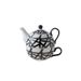 Cosy & Trendy Theepot Met Tas D11.5xh14cm Black-white Theepot 35cl - Tas 30cl