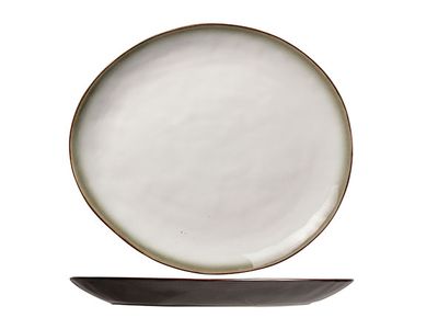 Plato Mat Bord Ovaal 32,5x28,5cm Buitenkant Mat