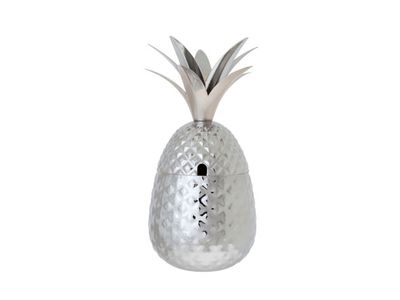 Ananas Beker 800ml Zilver Hammered H24cm - D11cm