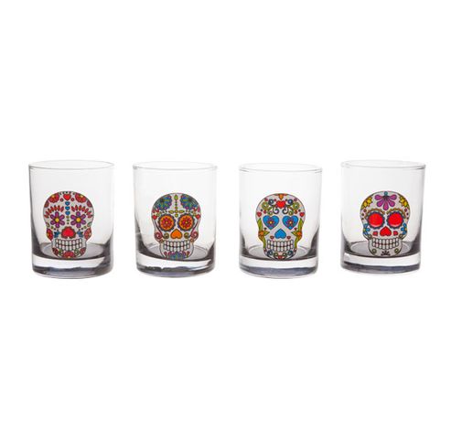 Tiki Verre Crane Set4 D7,5x6,8cm   Cosy & Trendy