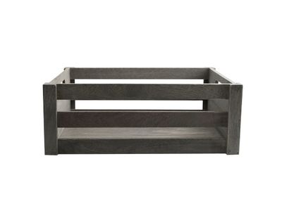 Caisse Bois Large 37.5x26.5xh14cm Grey 