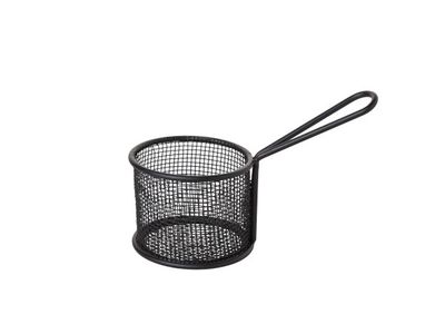 Frietmandje Zwart Dia 9.5xh7.5cm 