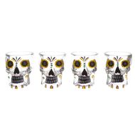 Tiki Verre Crane Set4 D6,7x6,8cm  