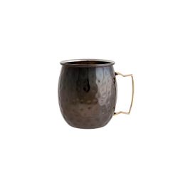 Cosy & Trendy Moscow Mug 10x8cm Zwart Gehamerd 45cl 