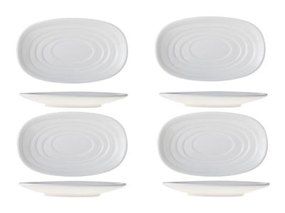 Olijfolie-schaaltje 16x9.5xh1.8cm Set 4 