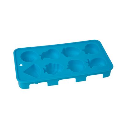 Ijsblokjesvorm Fruit 20x11x2.5cm Blauw Silicone  Cosy & Trendy