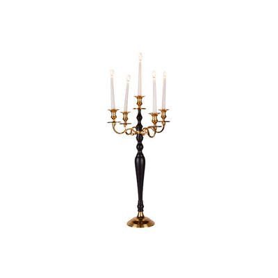 Chandelier 5b Aluminium H78cm Noir-or   Cosy & Trendy