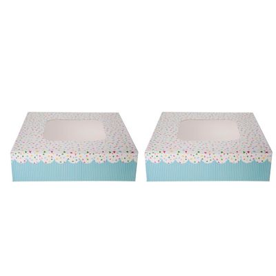 Boite Gateaux Set2 Carre 16x16cm Dots   Cosy & Trendy