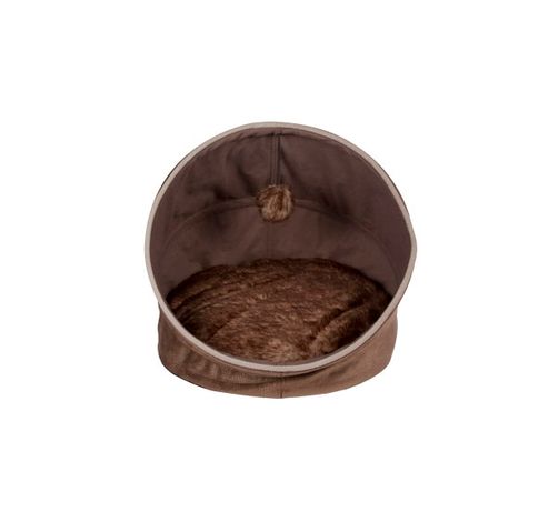 Hondenmand Kussen Bruin 46x43x43cm Met Los Kussentje Rond  Cosy & Trendy