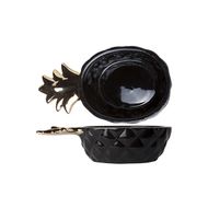 Pineapple Black Deco Coupelle 14.5x8xh 3.8cm 