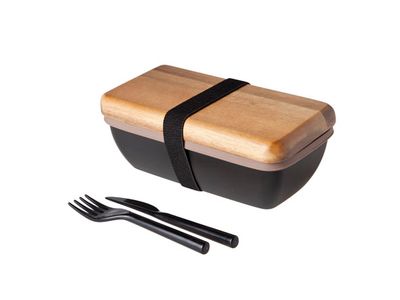 Box-repas 15.5x9cm Avec Couverts 2compar Timents