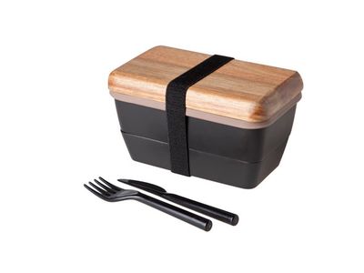 Box-repas 18x9.5x7cm Avec Couverts 1 Com Partiment