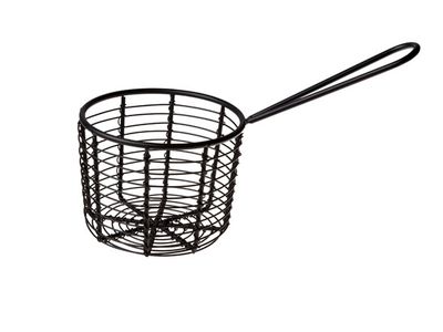 Frietmandje Zwart Dia D10.5xh8cm 