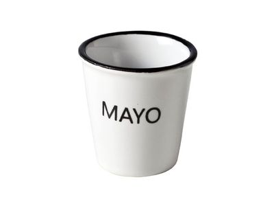 Hrc Potje Met Tekst 'mayo'  D4.9xh4.9cm 