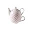 Theepot Met Tas D10.5xh15.5 Pink Hearts Theepot 41cl - Tas 34cl 