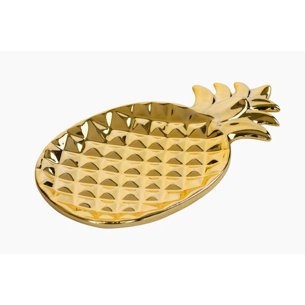 Cosy & Trendy Pineapple Gold Deco-schaal 22.5x12.5cm 