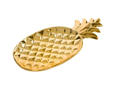Pineapple Gold Deco-schaal 29x15.5cm 