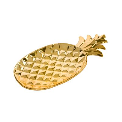 Pineapple Gold Deco-schaal 29x15.5cm   Cosy & Trendy