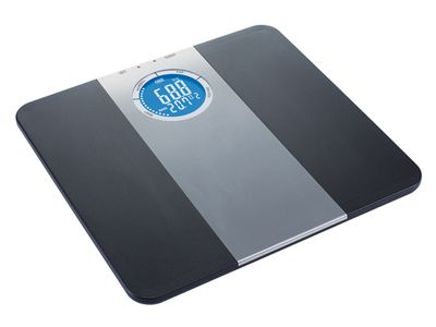 Personenweegschaal 34x32x2cm 150kg Zwart Lcd Scherm - Excl. 2xaaa