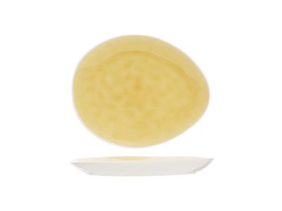 Spirit Mustard Bord Ovaal 19.5x16.5cm 
