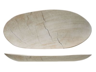 Lithos Bord Wave Ovaal 41.2x18xh3cm 