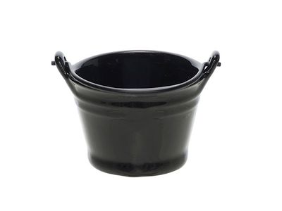 Bucket Black Mini Emmer D7.8xh5.5cm 15cl 