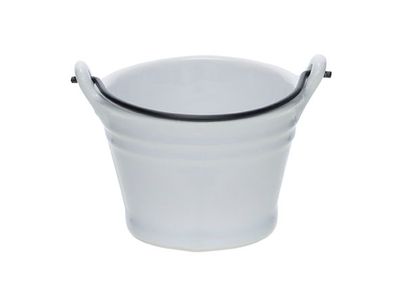Bucket White Mini Emmer D7.8xh5.5cm 15cl 