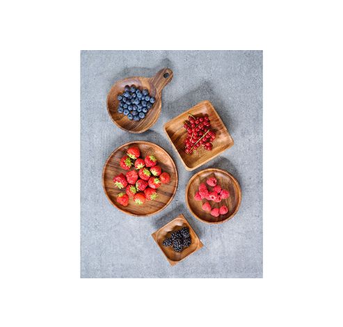 Acacia Assiette En Bois Rond D14,5x2,5cm   Cosy & Trendy