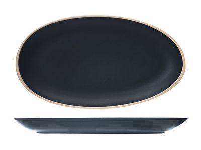 Galloway Black Ovale Schotel 29.5x16cm 