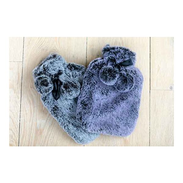 Cosy & Trendy Warmwaterkruik 2l Pels Pompoms Ass3 36x20cm - Ce Norm