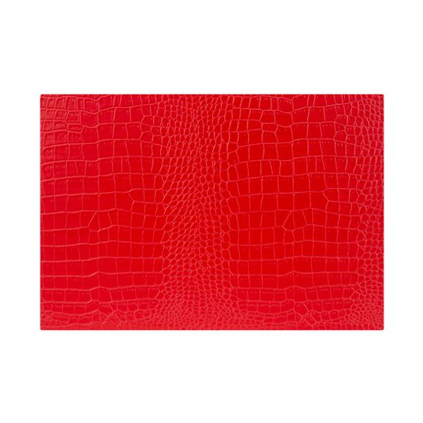 Placemat Leder Look Rood 43xh30cm  