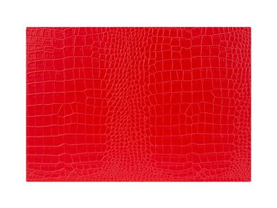 Placemat Leder Look Rood 43xh30cm 