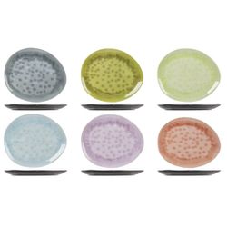 Cosy & Trendy Streetfood Go Assiete Melamine 27.5x23cm 5 Couleurs Assorties 