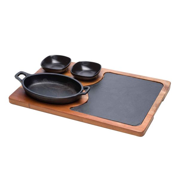 Cosy & Trendy Grillpan Set4 Dlg 38,5x25xh1,5cm 